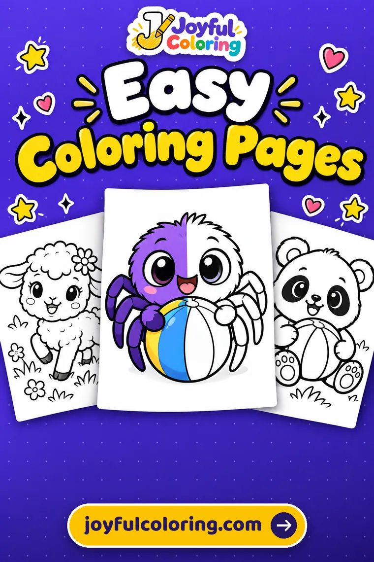 Easy coloring pages cover