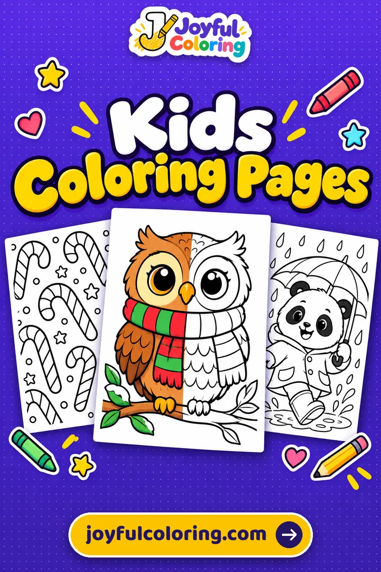 Coloring pages for kids cover