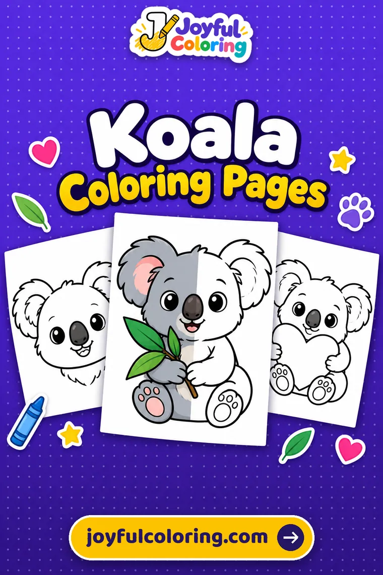 Koala coloring pages