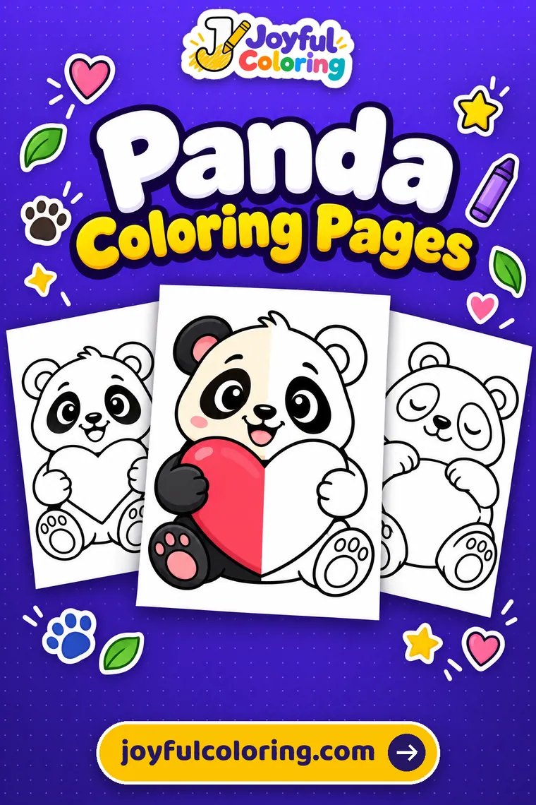 Panda coloring pages