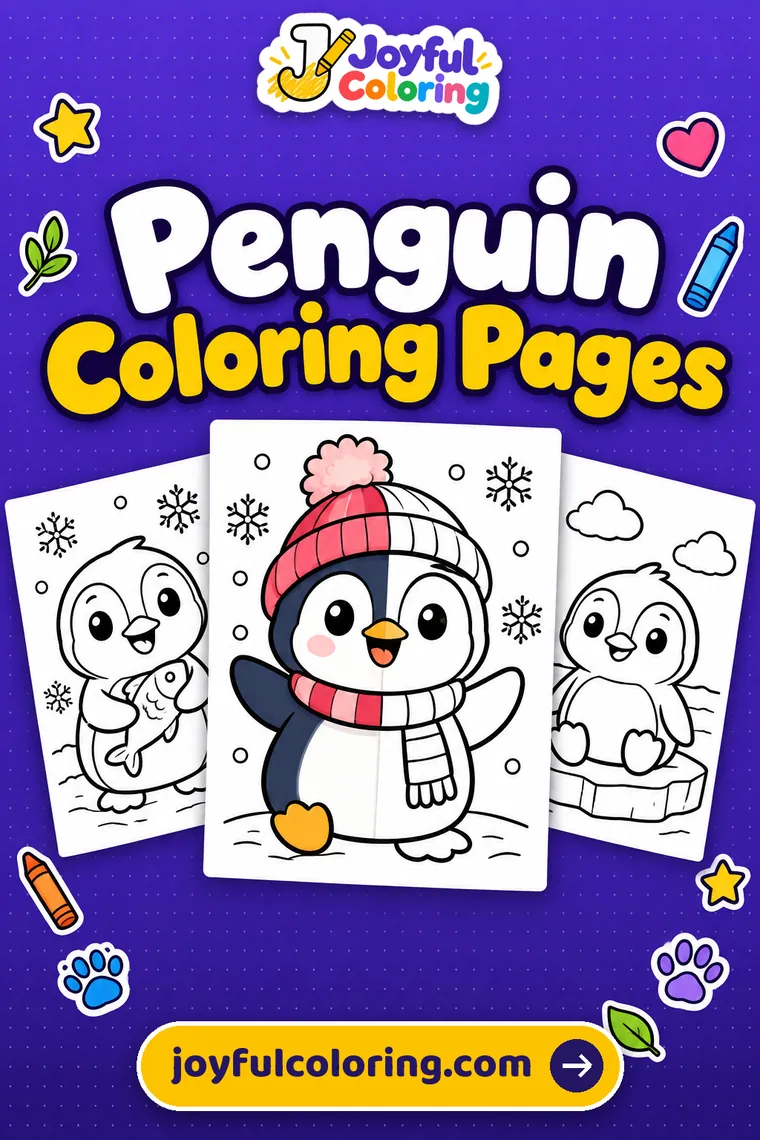 Penguin coloring pages