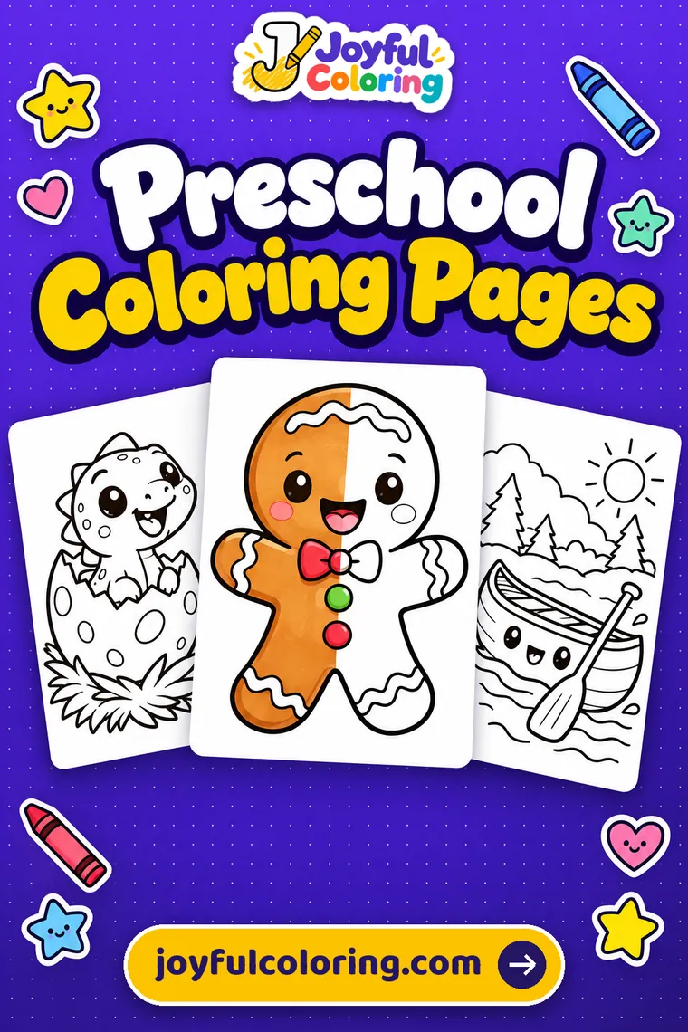 Preschool coloring pages cover