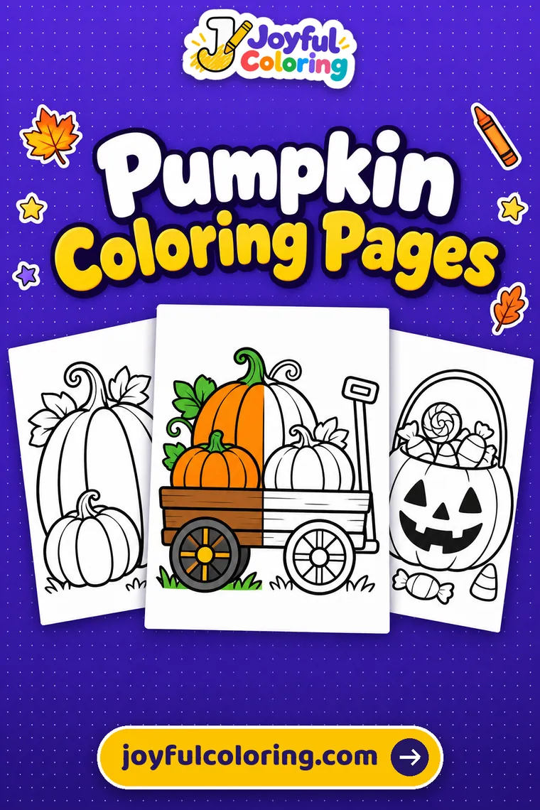 Pumpkin coloring pages cover