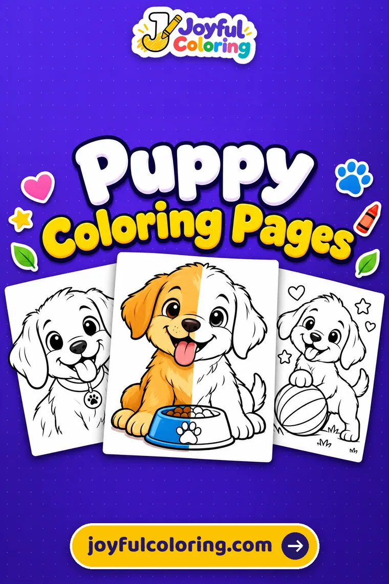 Puppy coloring pages