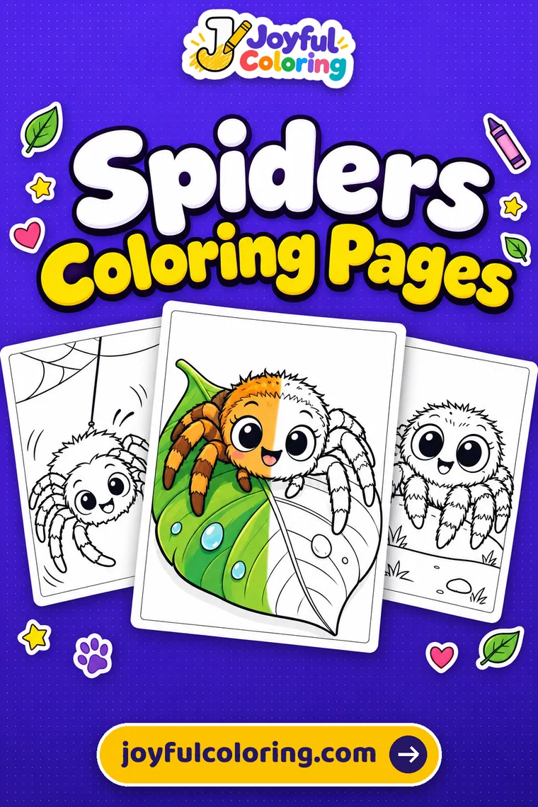 Spider coloring pages
