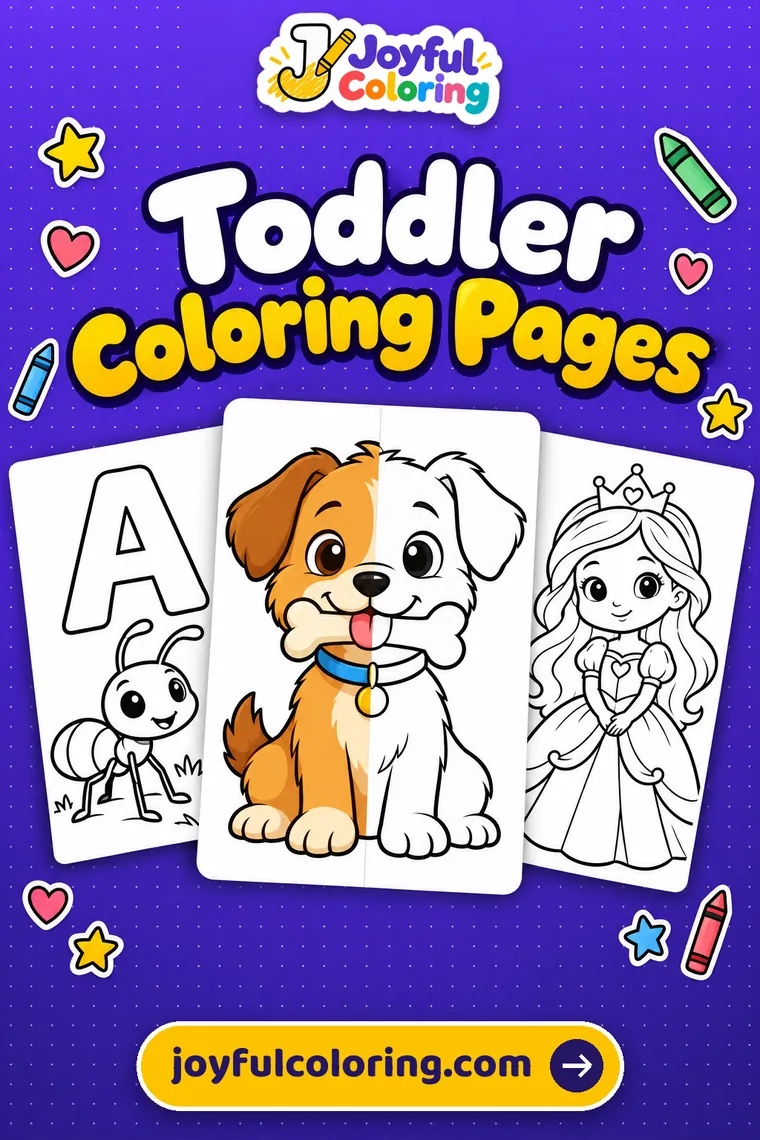 Toddler coloring pages cover