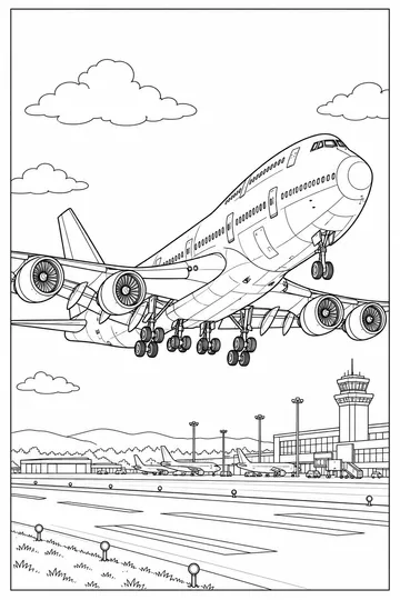 Jumbo Jet coloring page