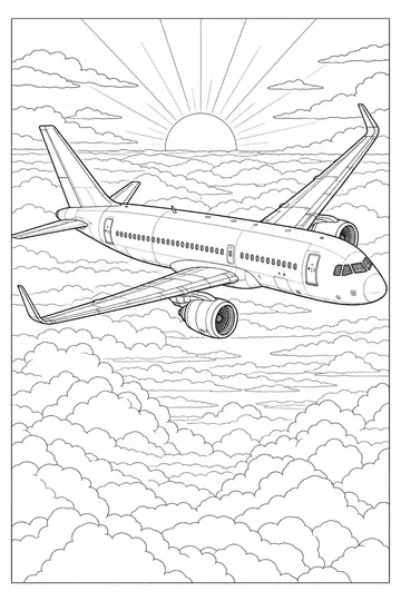 Above the Clouds coloring page