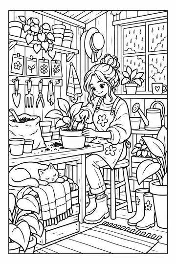 Garden Shed coloring page