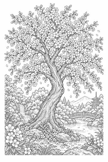 Blossom Tree coloring page