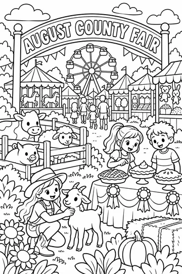 Summer Fair coloring page