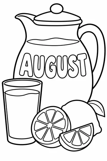 Lemonade Glass coloring page