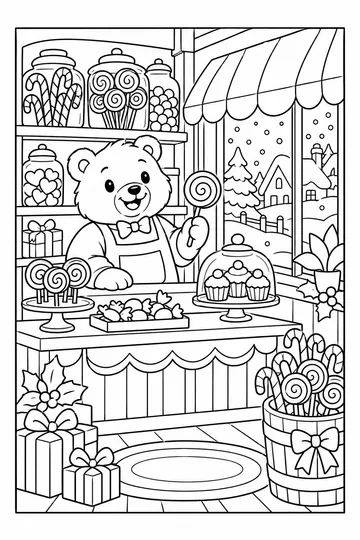Sweet Shop coloring page