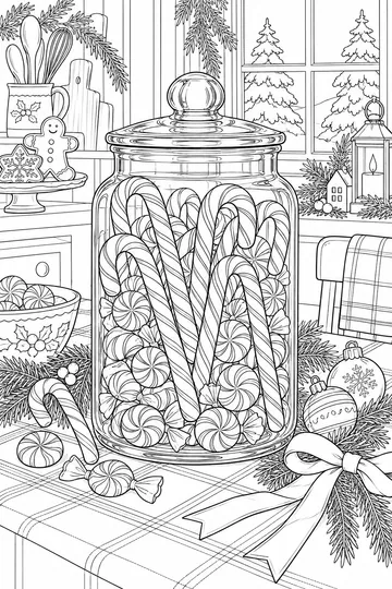 Candy Jar coloring page