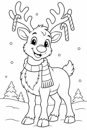 Candy Canes coloring page