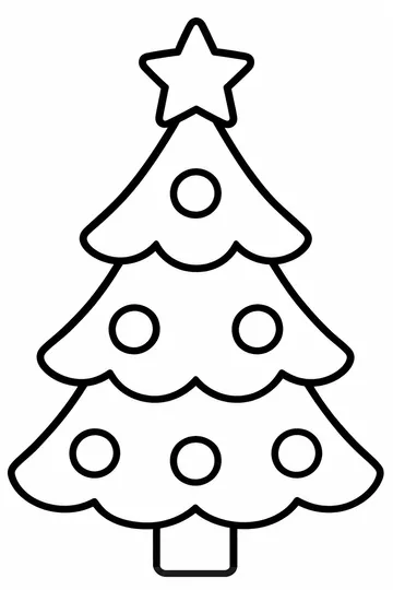 Christmas Tree coloring page