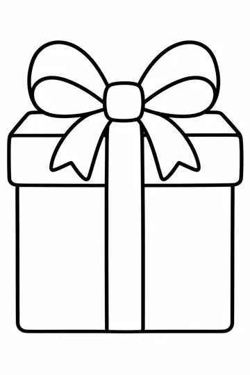 Gift Box coloring page
