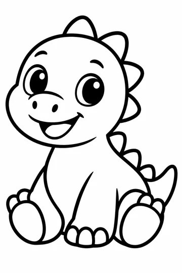 Baby Dinosaur coloring page