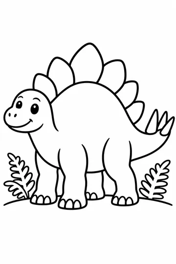 Stegosaurus coloring page