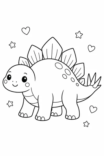 Stegosaurus coloring page