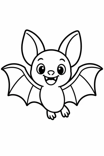 Little Bat coloring page