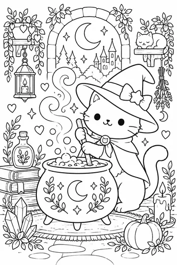 Bubbling Cauldron coloring page