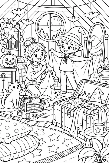 Making Costumes coloring page
