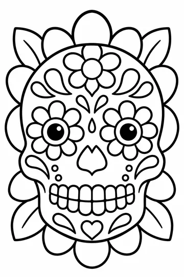 Sugar Skull coloring page