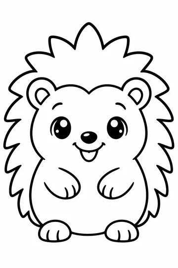 Little Hedgehog coloring page
