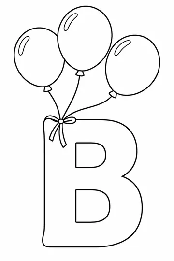 Balloon Party coloring page