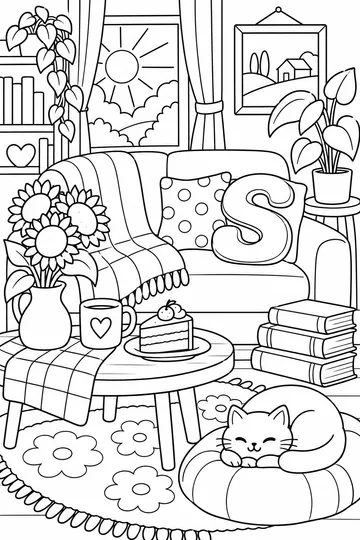 S Is for Sunday coloring page