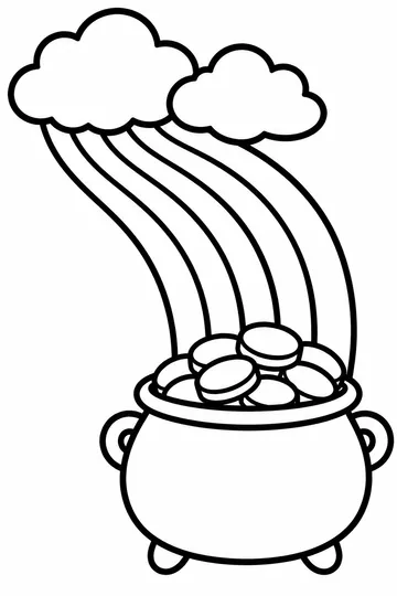 Pot of Gold coloring page