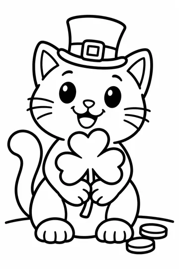 Lucky Cat coloring page