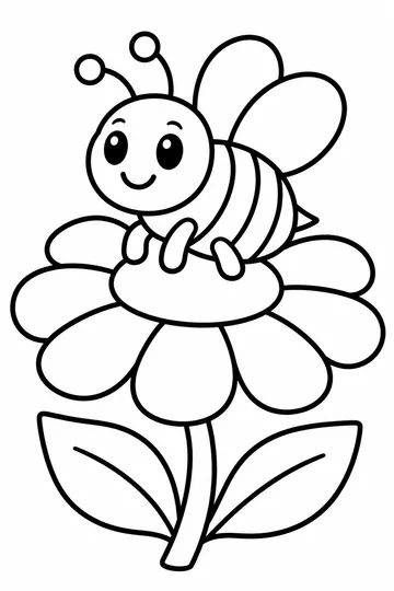 Busy Bee coloring page