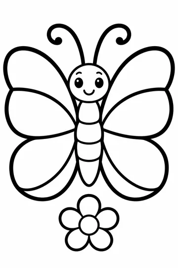 Big Butterfly coloring page