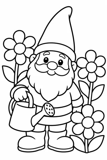 Garden Gnome coloring page