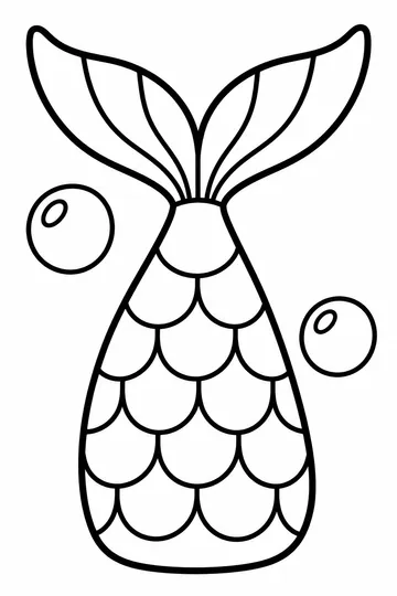 Mermaid Tail coloring page