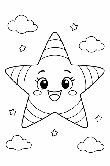 Breathing Star coloring page