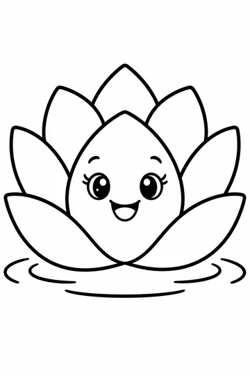 Lotus Flower coloring page