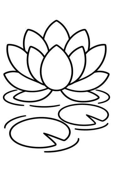 Lotus Bloom coloring page