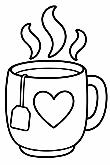 Calm Cup coloring page