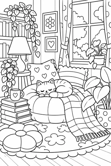 Quiet Corner coloring page