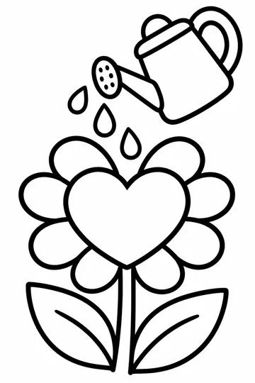 Grow Kindness coloring page