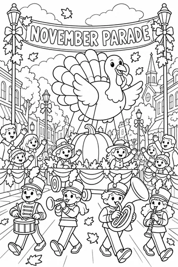 Parade Day coloring page