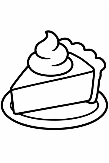 Pie Slice coloring page