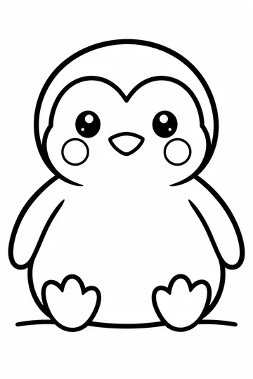 Baby Penguin coloring page