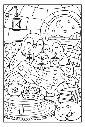 Inside the Igloo coloring page