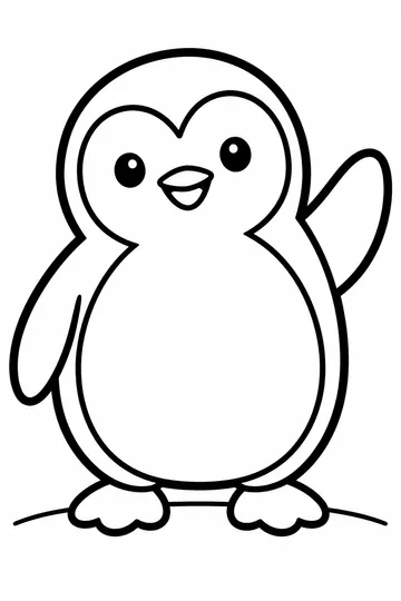 Little Penguin coloring page