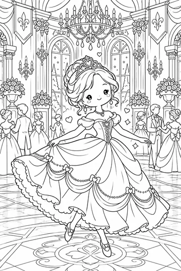 Royal Ball coloring page