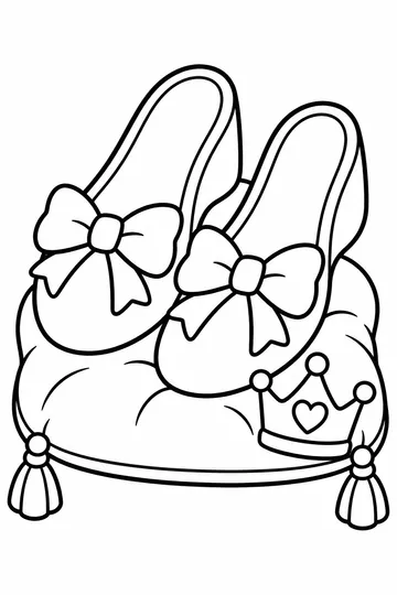 Glass Slippers coloring page